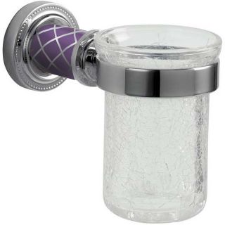 Стакан для зубных щёток Boheme Murano 10904-V-CR хром/фиолетовый